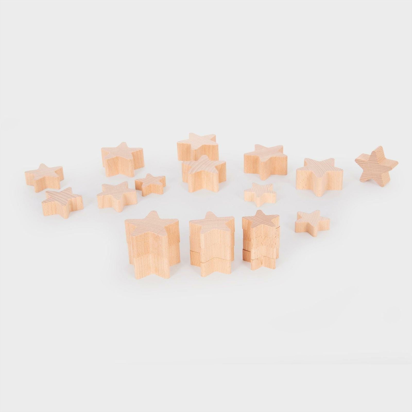 TickiT - Natuurlijke Houten Sterren