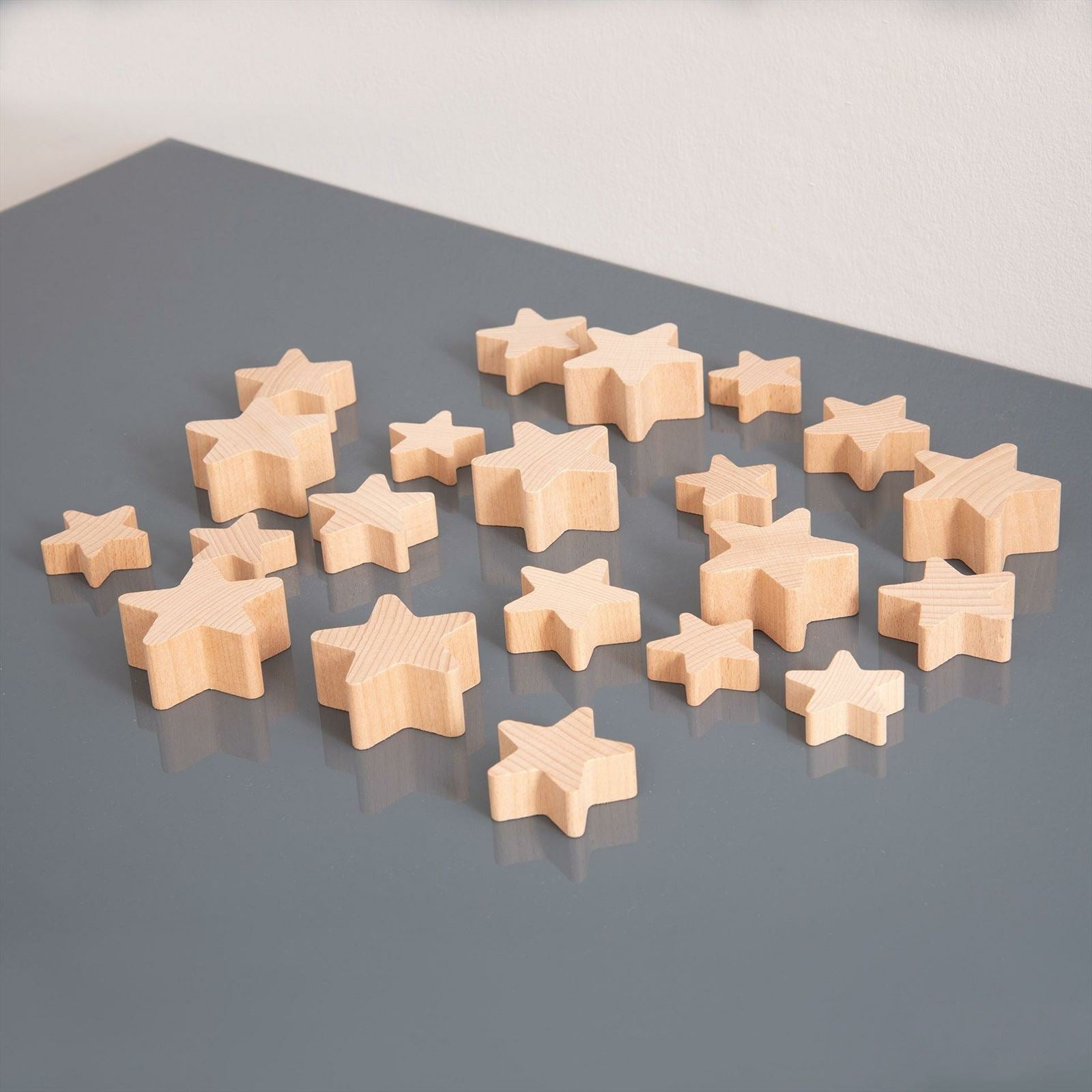 TickiT - Natuurlijke Houten Sterren
