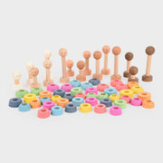 TickiT - Regenboog Houten Diversiteitsfiguren (15 stuks)