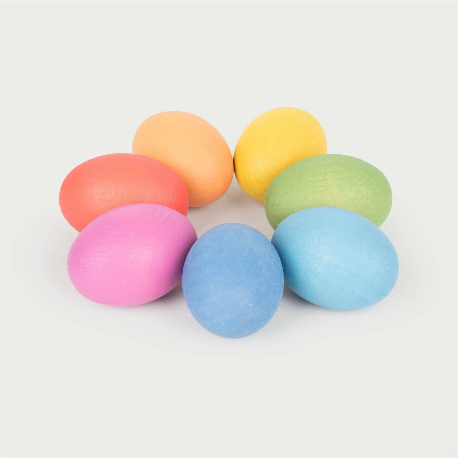 TickiT - Regenboog Houten Eieren