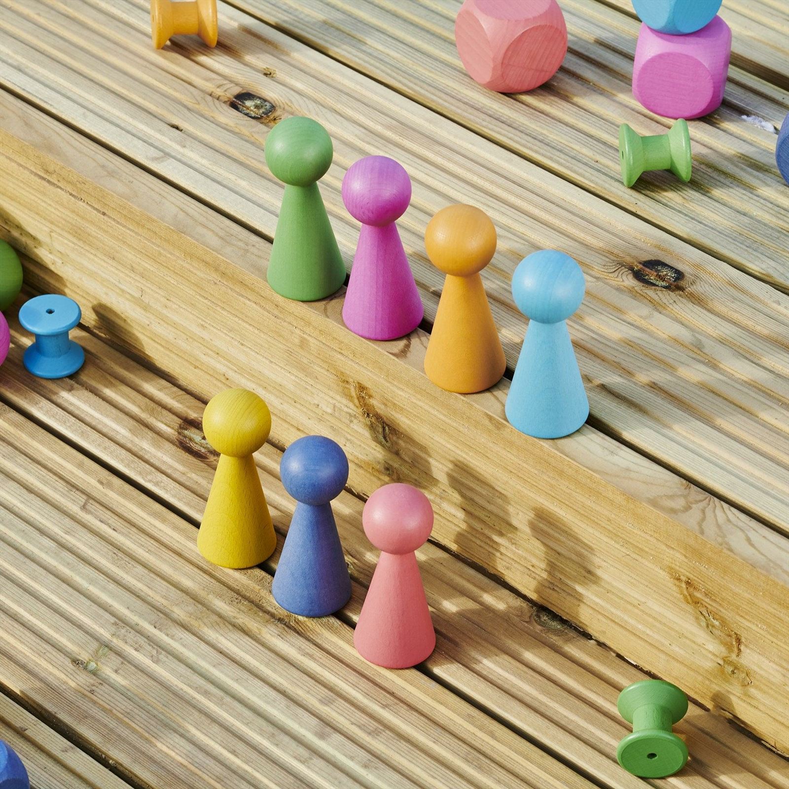 TickiT - Regenboog Houten Figuren