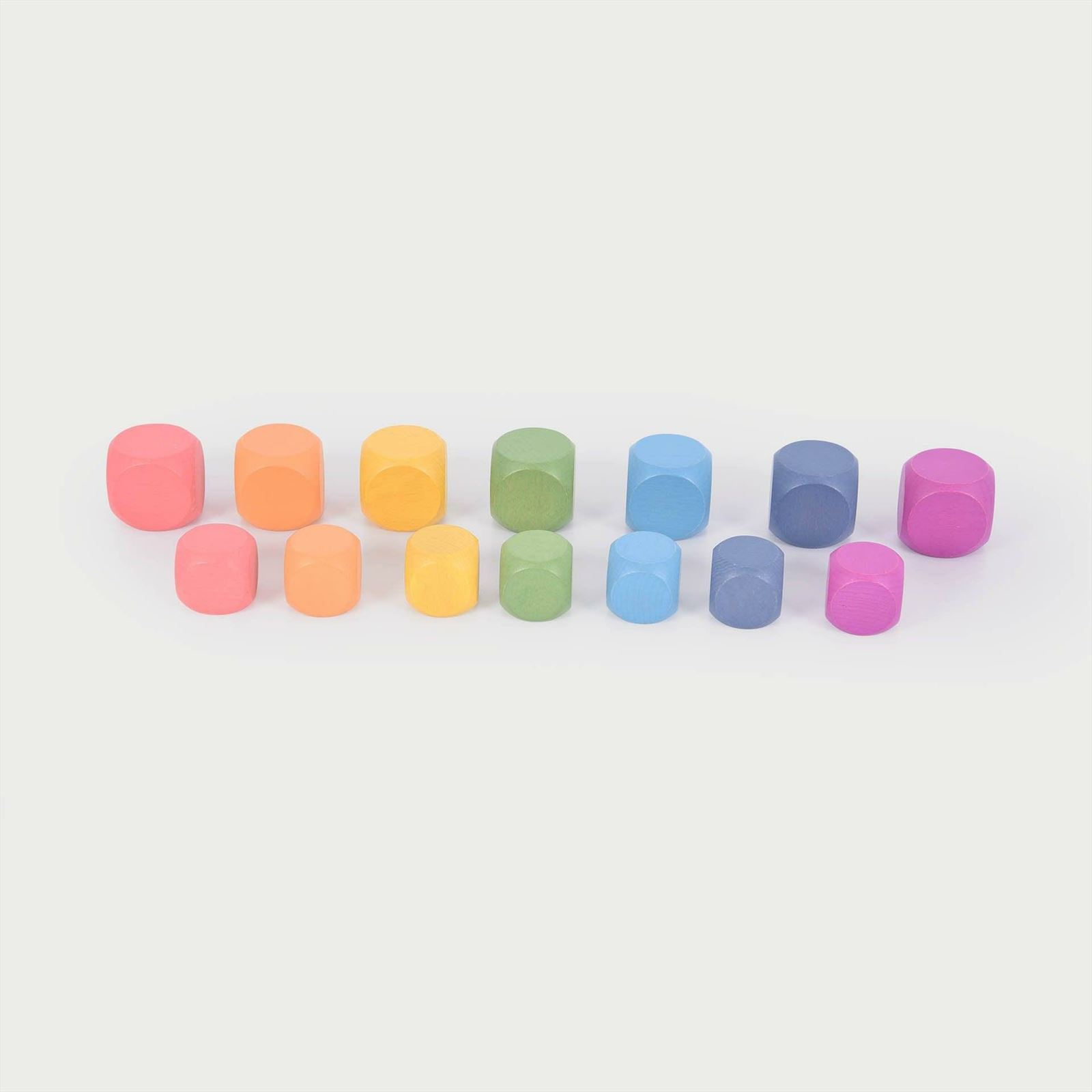 TickiT - Regenboog Houten Kubussen