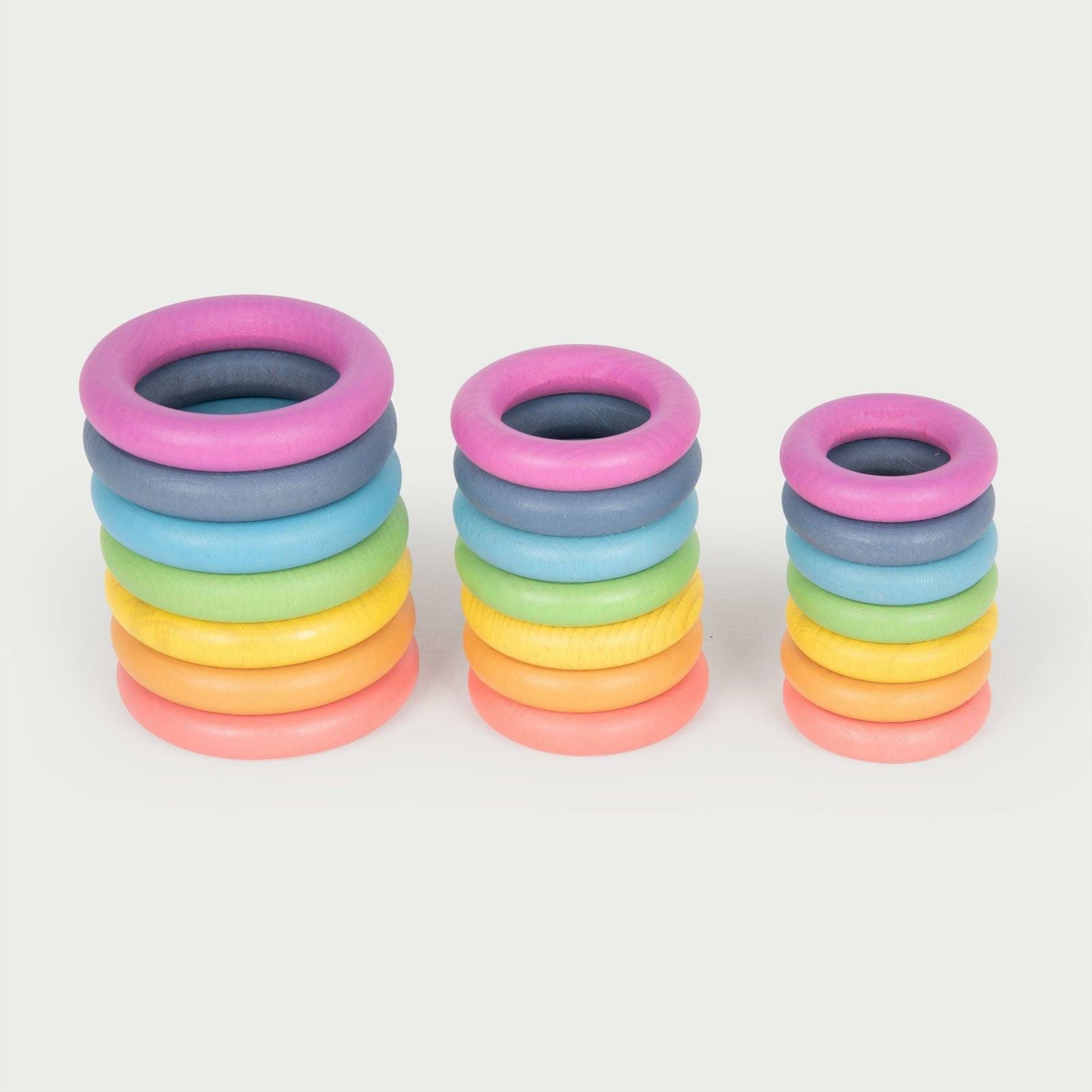 TickiT - Regenboog Houten Ringen