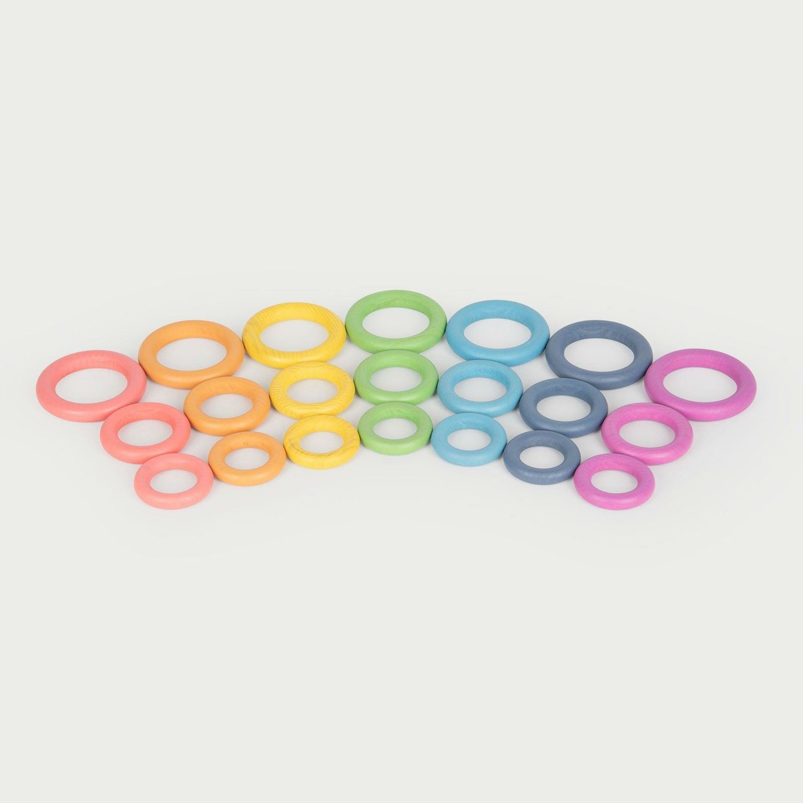 TickiT - Regenboog Houten Ringen