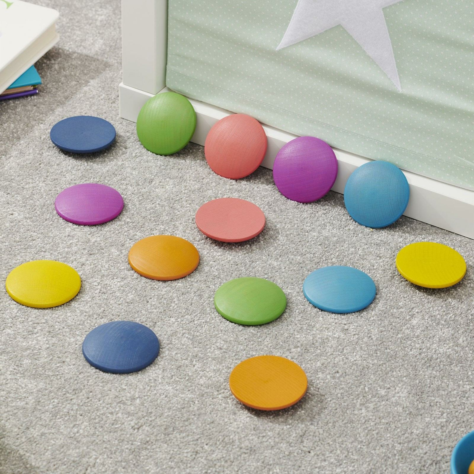 TickiT - Regenboog Houten Schijven