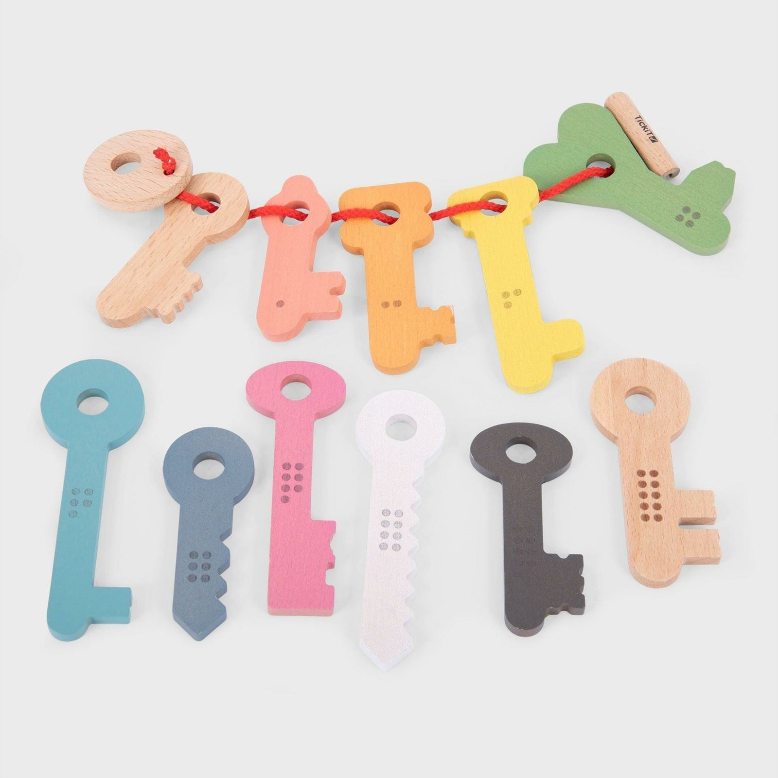 TickiT - Regenboog Houten Sleutels