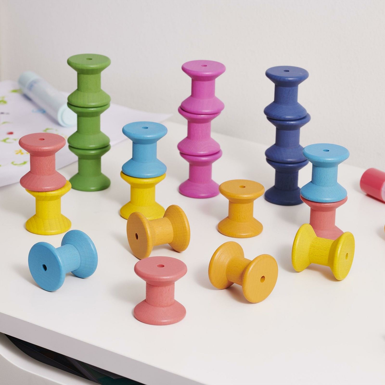 TickiT - Regenboog Houten Spoelen