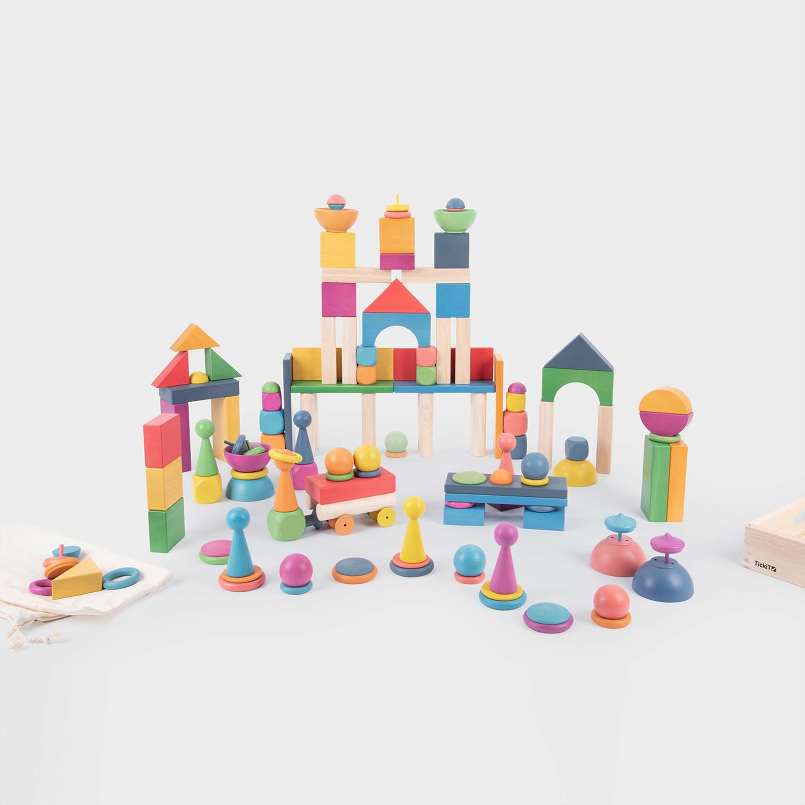 TickiT - Regenboog Houten Superset