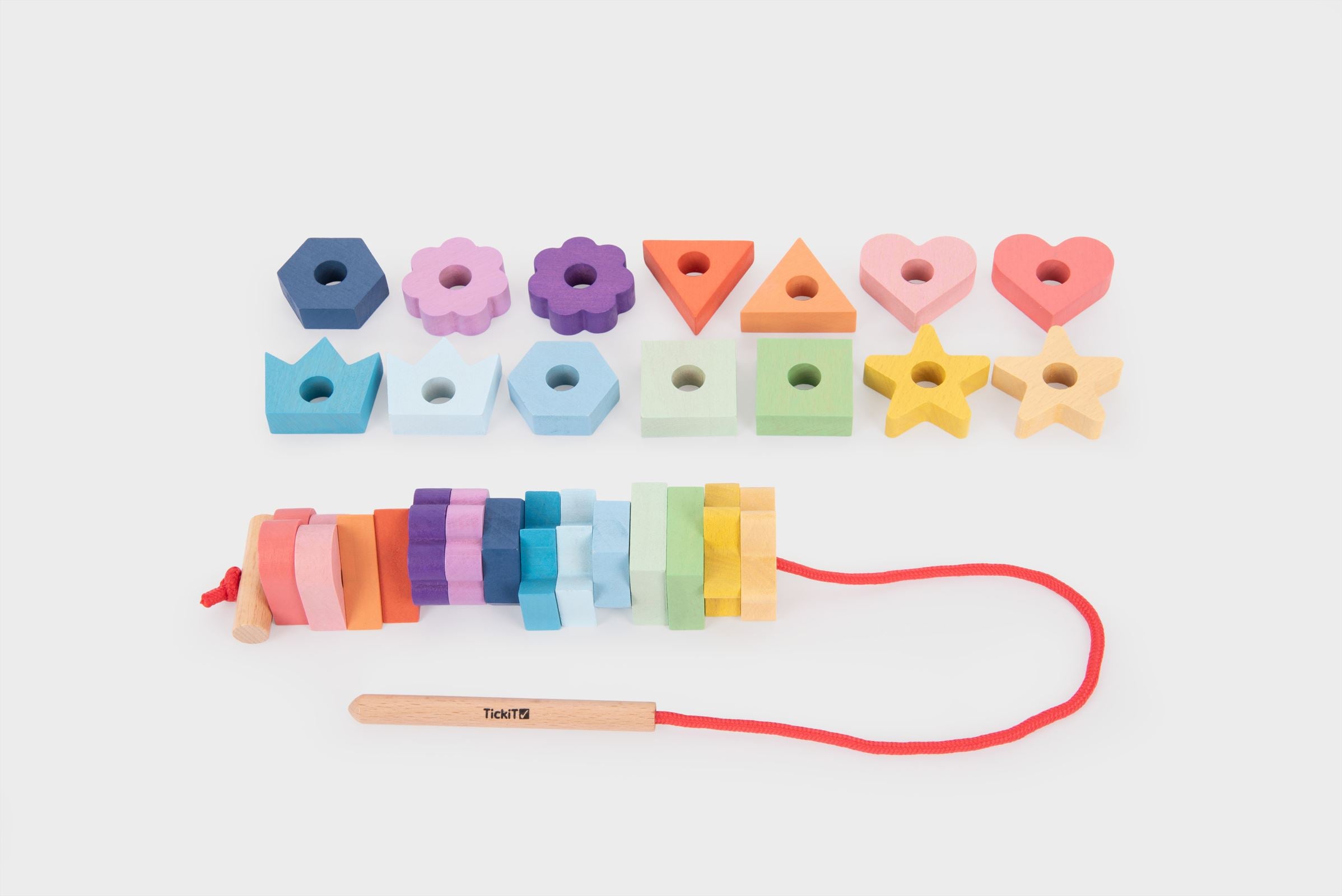 TickiT - Regenboog Houten Vetervormen