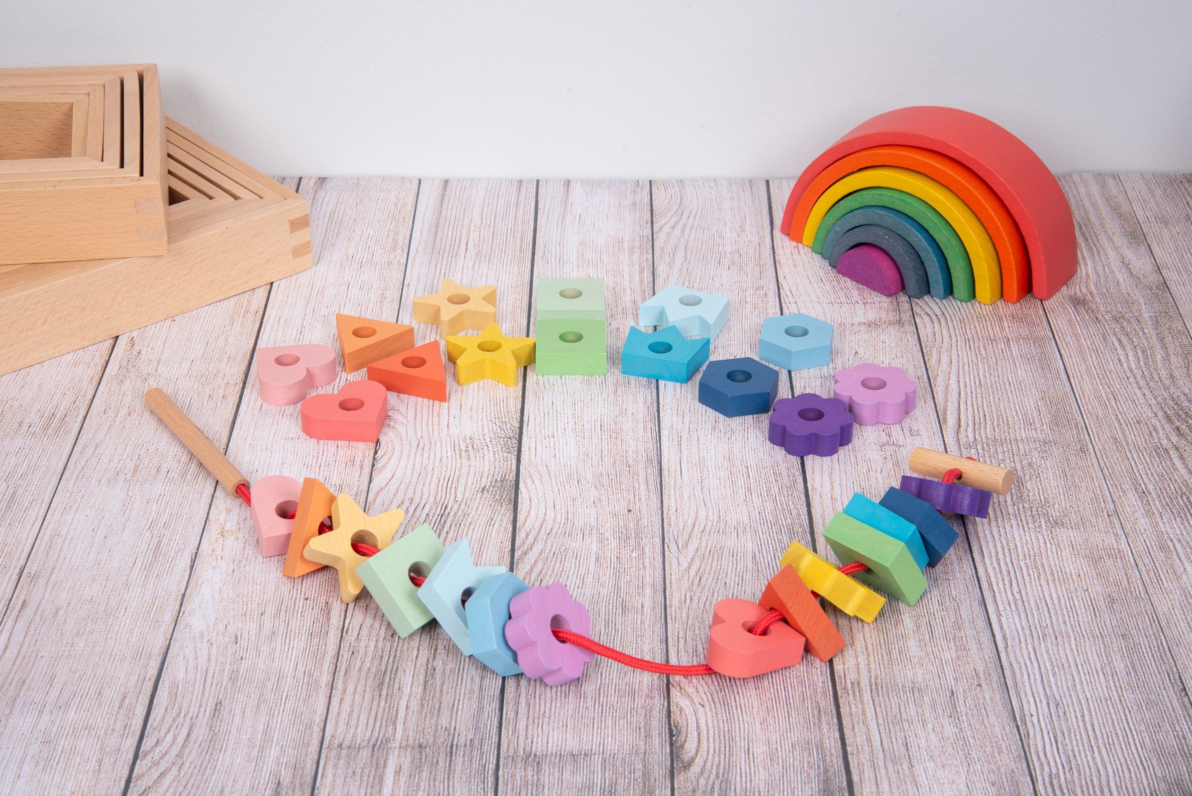 TickiT - Regenboog Houten Vetervormen