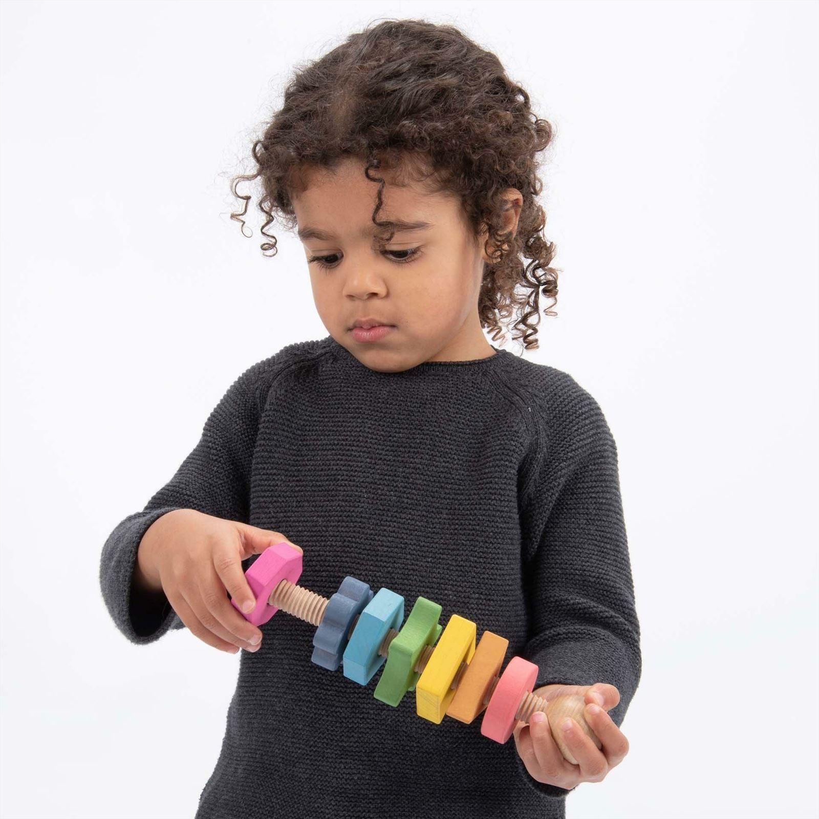 TickiT - Regenboog Houten Vorm Twister