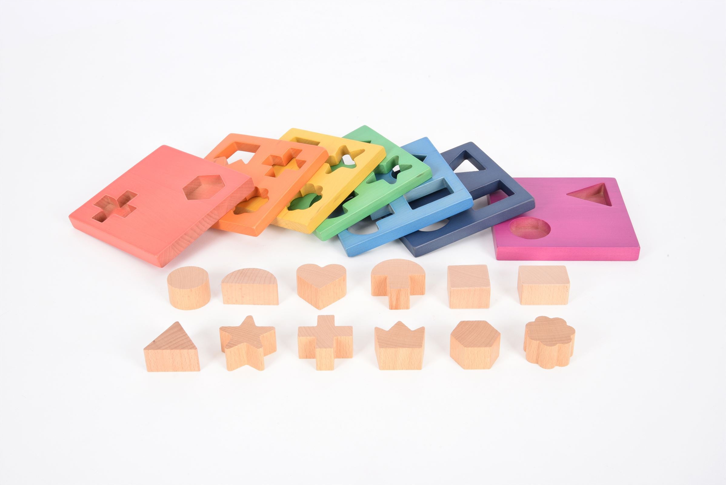 TickiT - Regenboog Houten Vormstapelaar