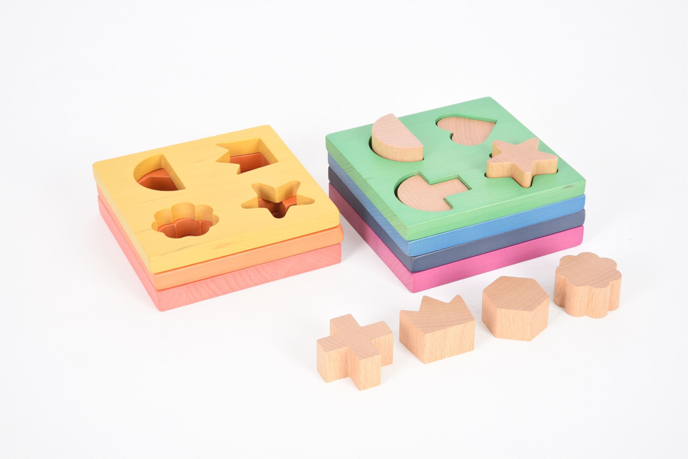 TickiT - Regenboog Houten Vormstapelaar