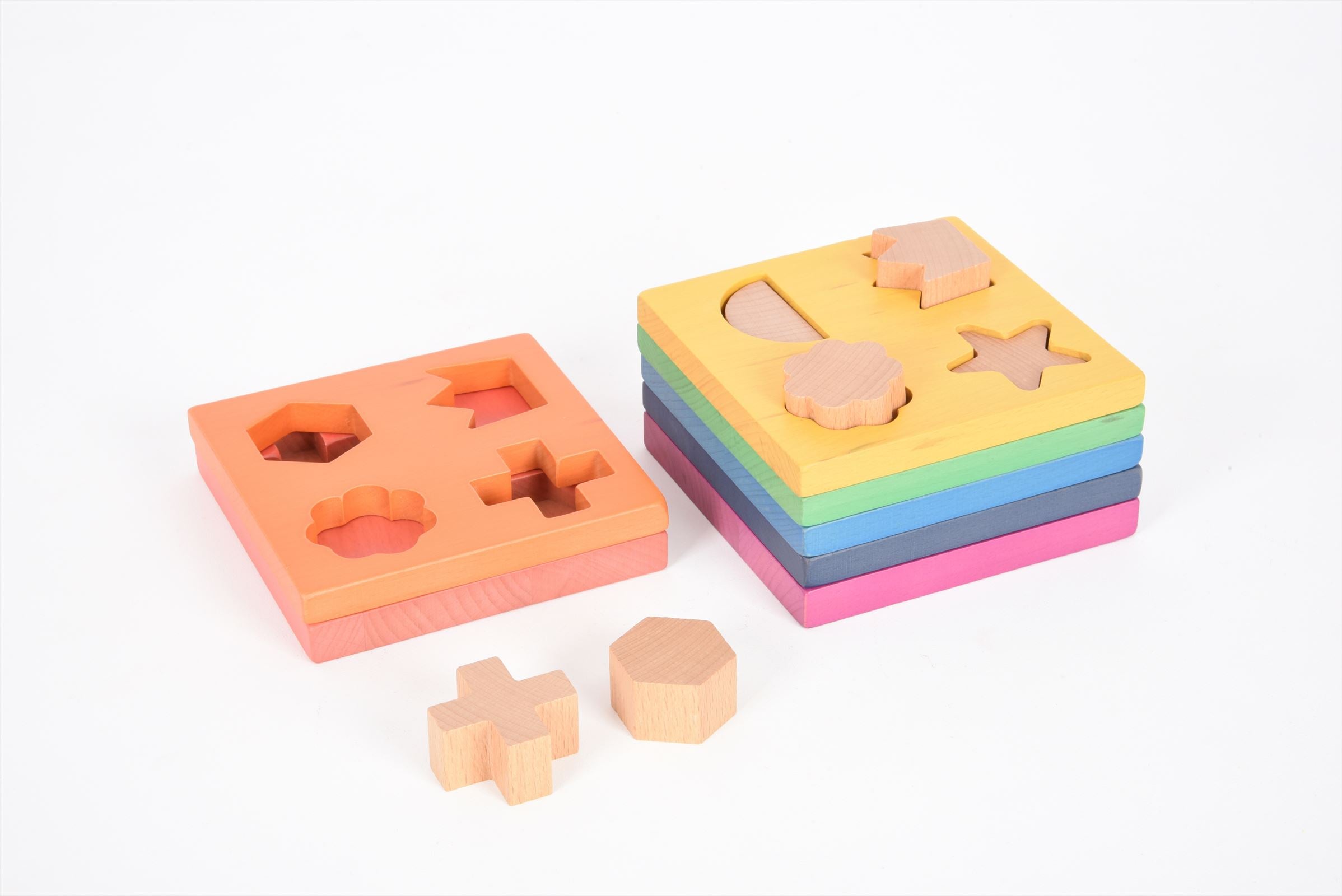 TickiT - Regenboog Houten Vormstapelaar