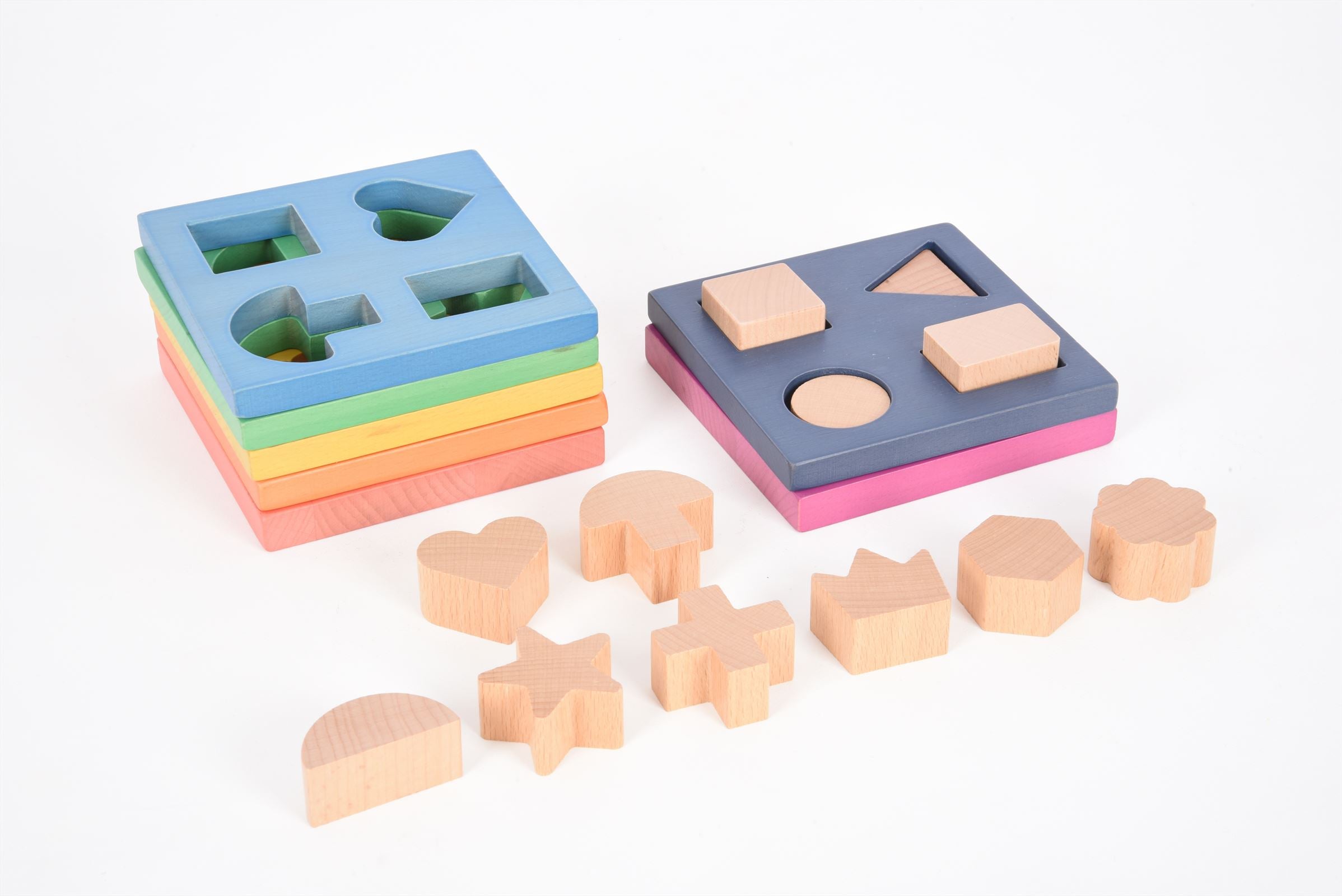 TickiT - Regenboog Houten Vormstapelaar