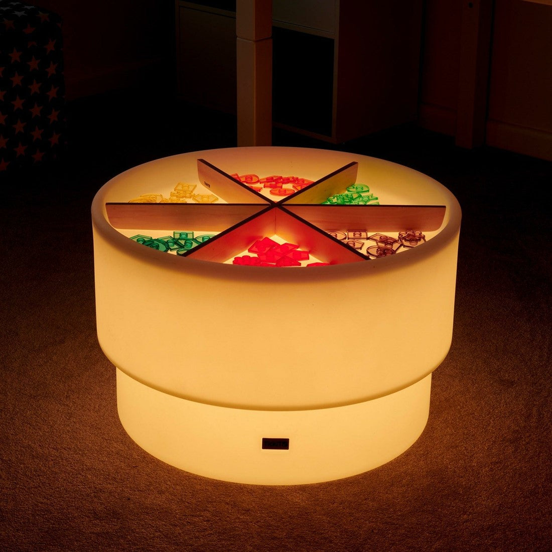 Zand- en watertafel (69cm) met verschillende kleuren licht - TickiT