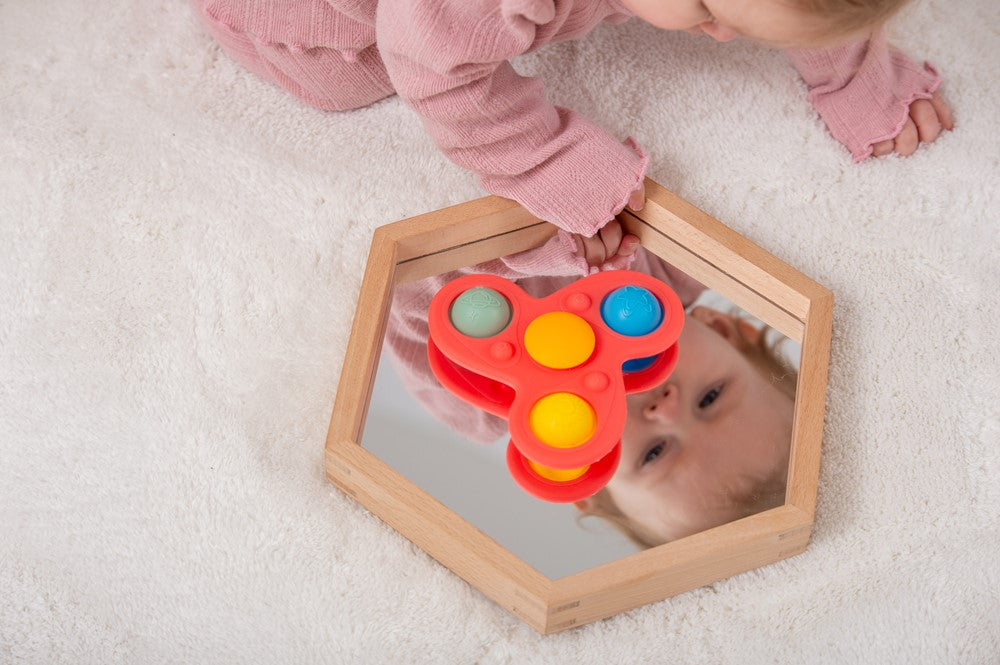 TickiT SiliSoft jumbo spinner Regenboog