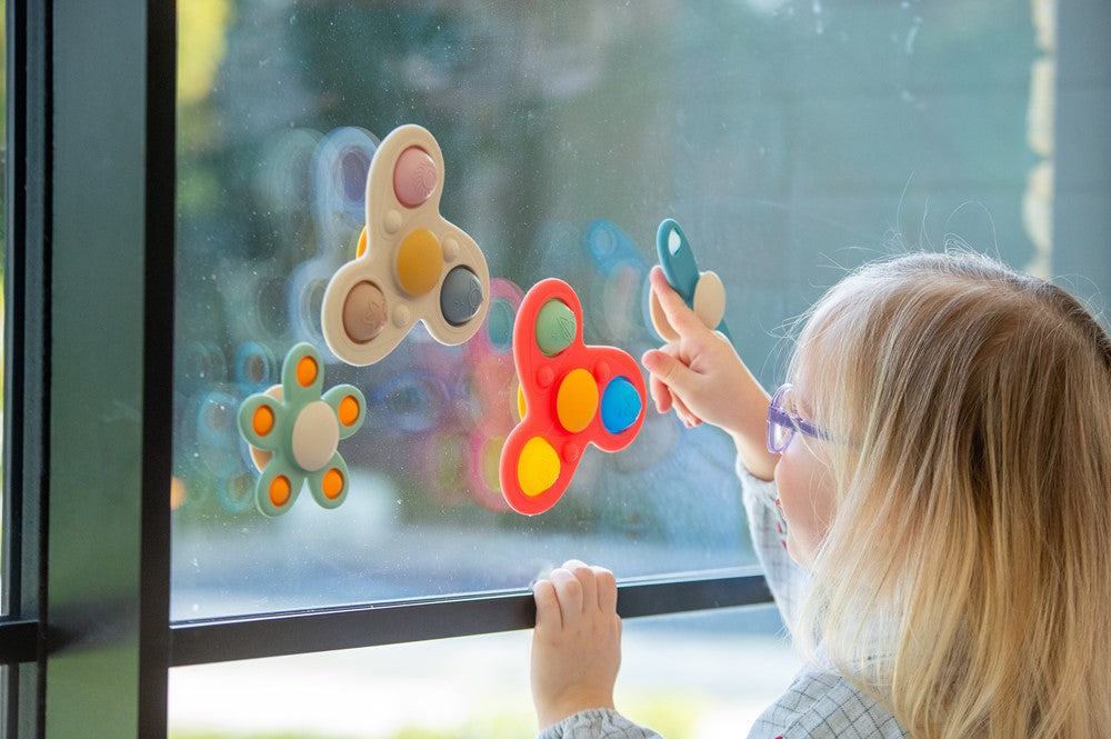 TickiT SiliSoft jumbo spinner Regenboog
