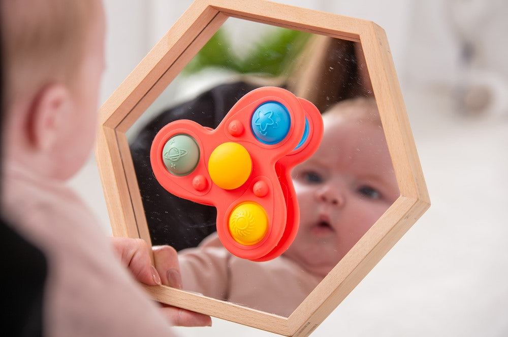 TickiT SiliSoft jumbo spinner Regenboog
