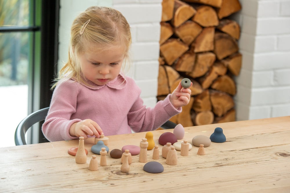 TickiT - Silisoft Paddenstoelen Set (aarde Kleuren)