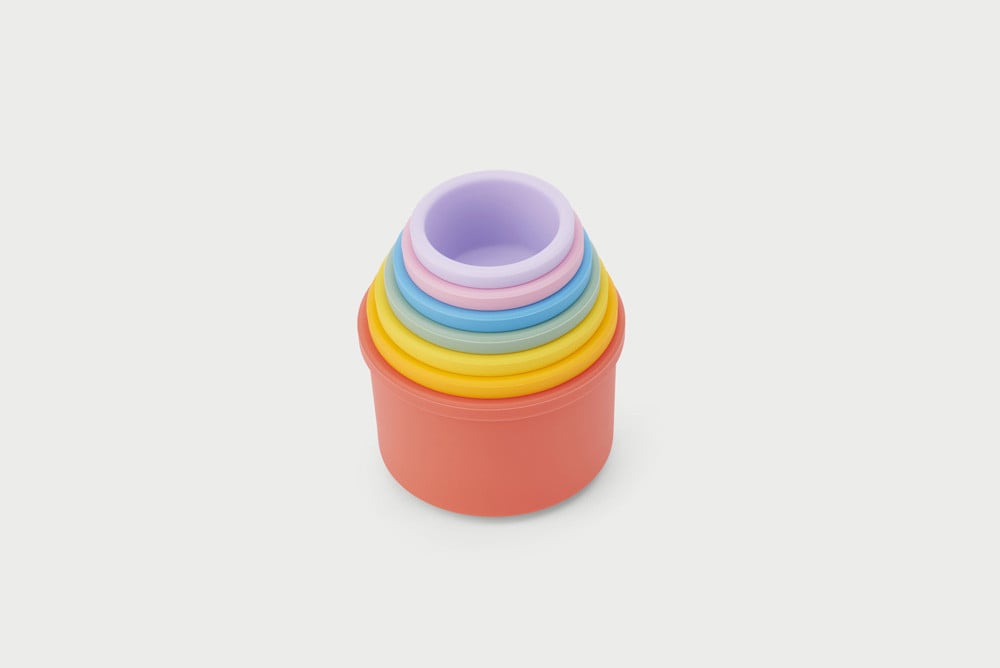 TickiT - Silisoft Ronde Stapelbekers (regenboog)