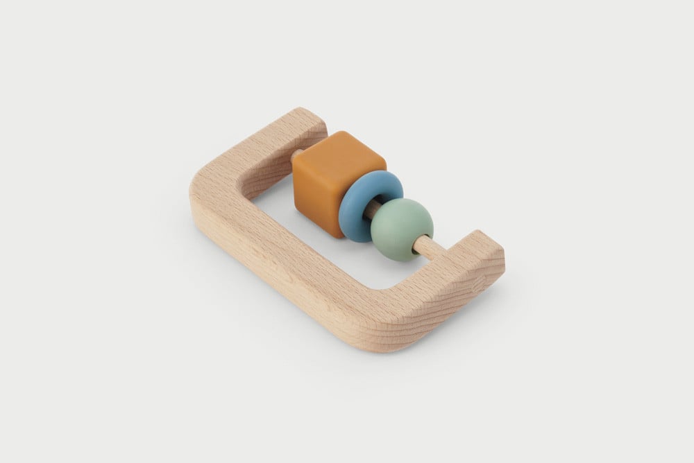 TickiT - Silisoft Speelboog Bijtspeelgoed (neutrale Kleuren)