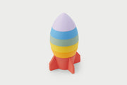 TickiT - Silisoft Stapelbare Raket (regenboog)