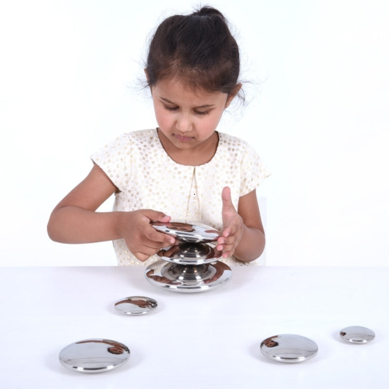 TickiT - sensorische reflecterende zilveren schijven - 7 stuks