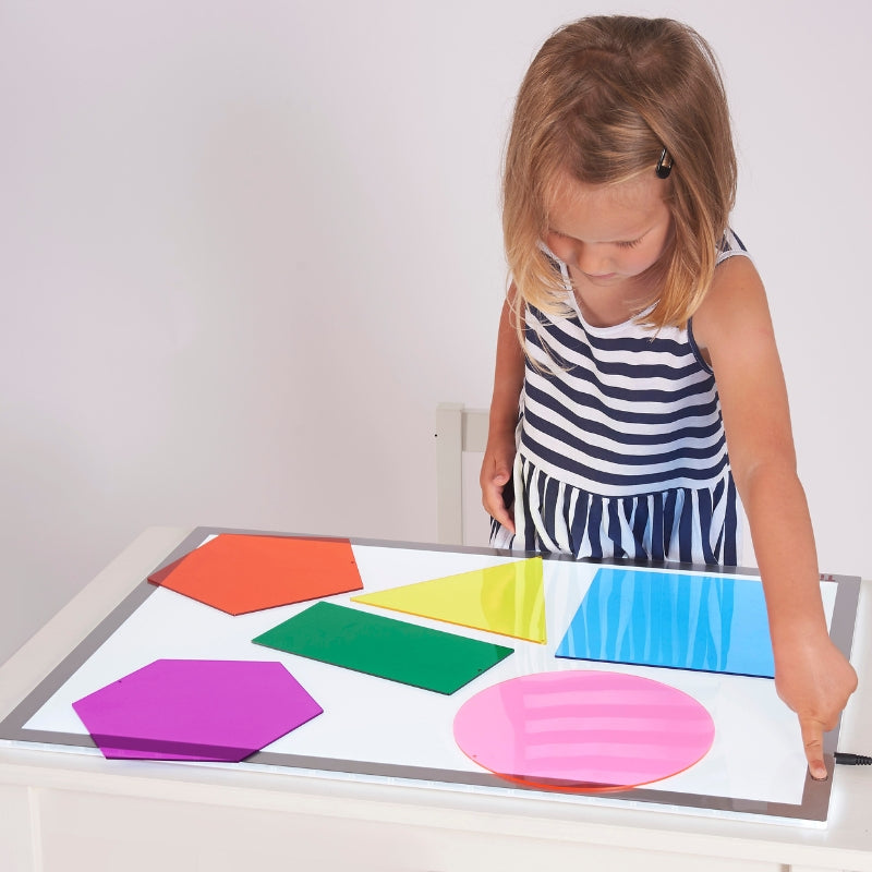 TickiT - grote gekleurde platte vormen - 6 stuks