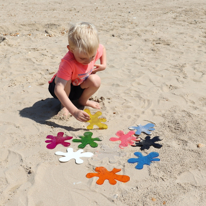 TickiT - kleurrijke verfspetters - 10 stuks
