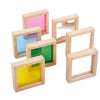 Afbeelding laden in Galerijviewer, TickiT - houten sensorische vierkanten - 7 stuks