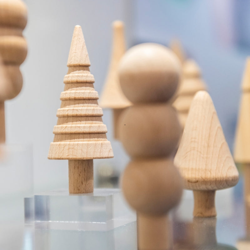 TickiT - Houten bomen - 10 stuks