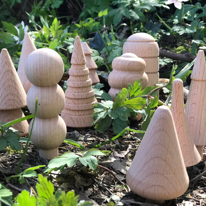 TickiT - Houten bomen - 10 stuks