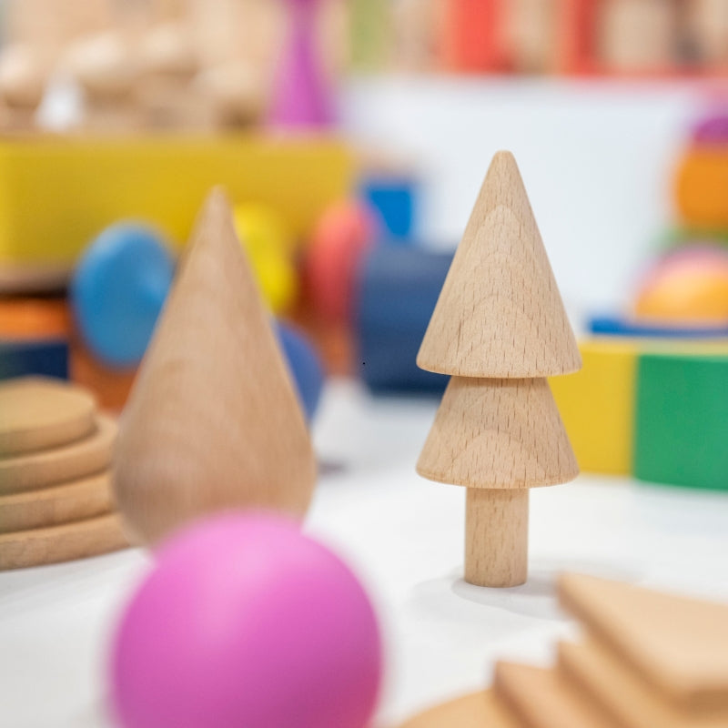 TickiT - Houten bomen - 10 stuks