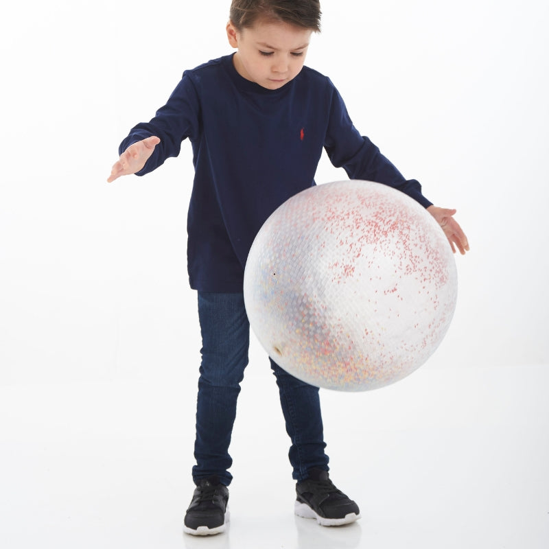 TickiT - opblaasbare bal met gekleurde kralen