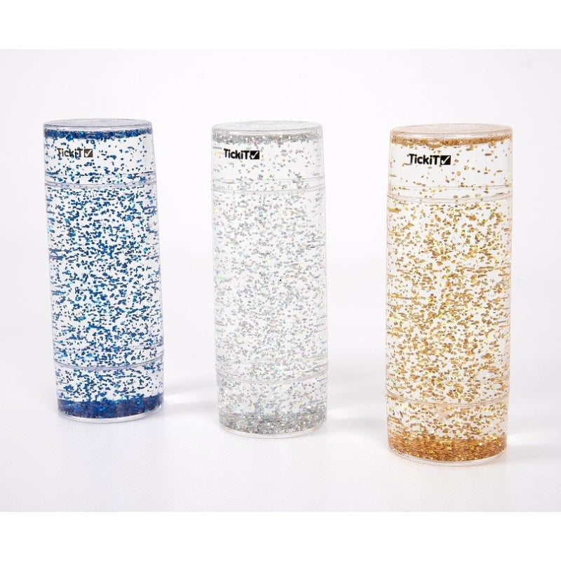 TickiT - sensorische glitterbuis - 3 stuks