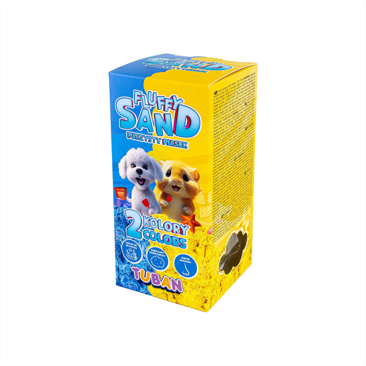 Tuban - Fluffy Sand blauw en geel 2 x 70 gram