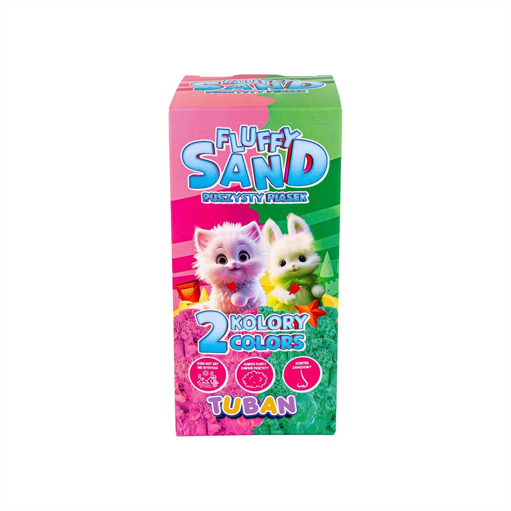 Tuban - Fluffy Sand roze en groen 2 x 70 gram