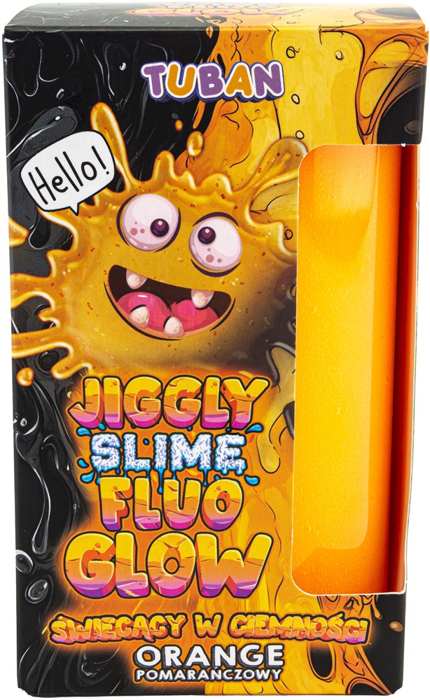 Tuban - Jiggly Slime Fluo Glow oranje 430 gram