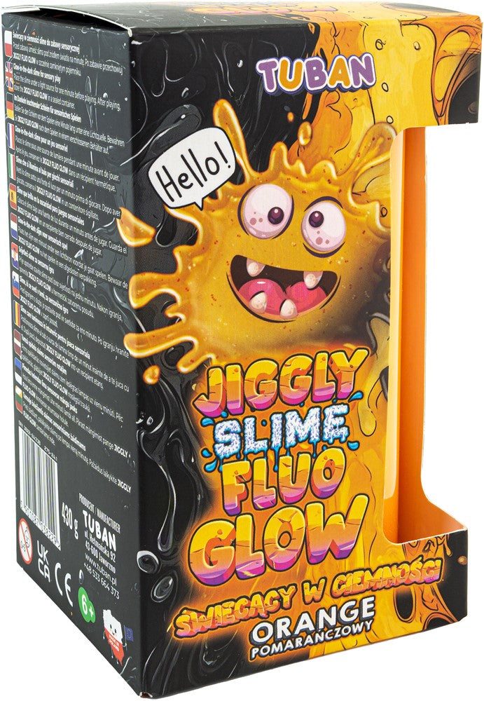 Tuban - Jiggly Slime Fluo Glow oranje 430 gram