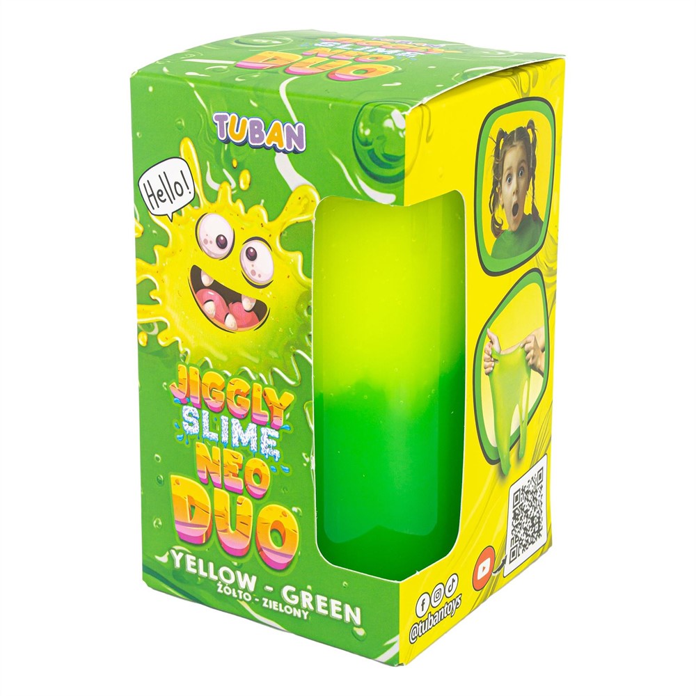 Tuban - Jiggly Slime Neo Duo geel-groen 430 gram