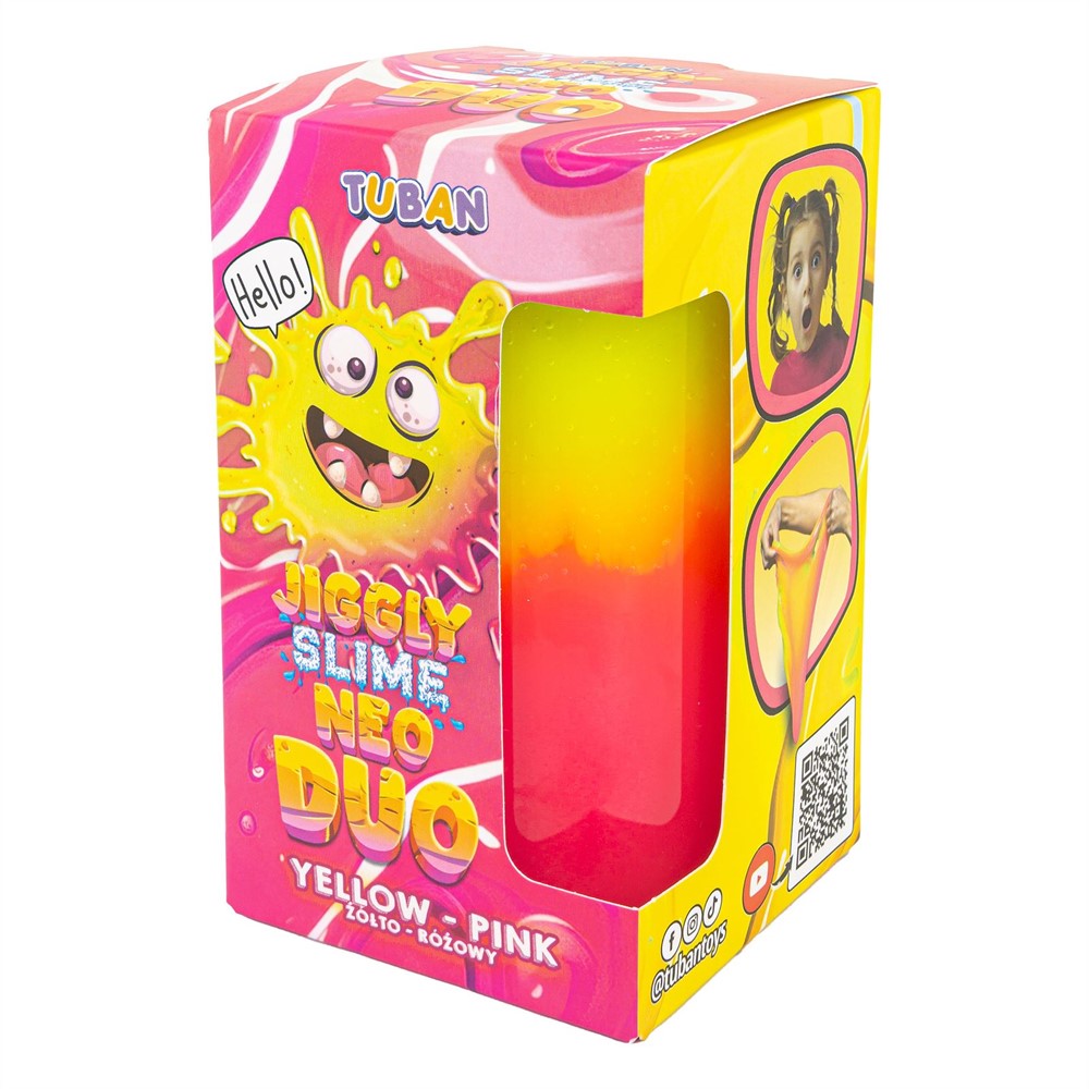 Tuban - Jiggly Slime Neo Duo geel roze 430 gram