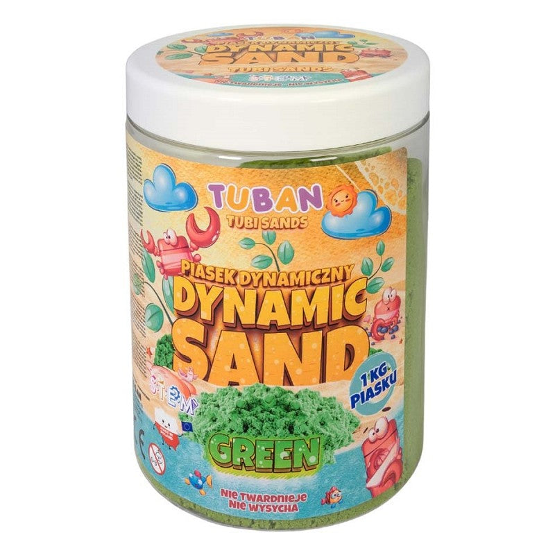 Tuban - kinetisch zand groen 1 kg