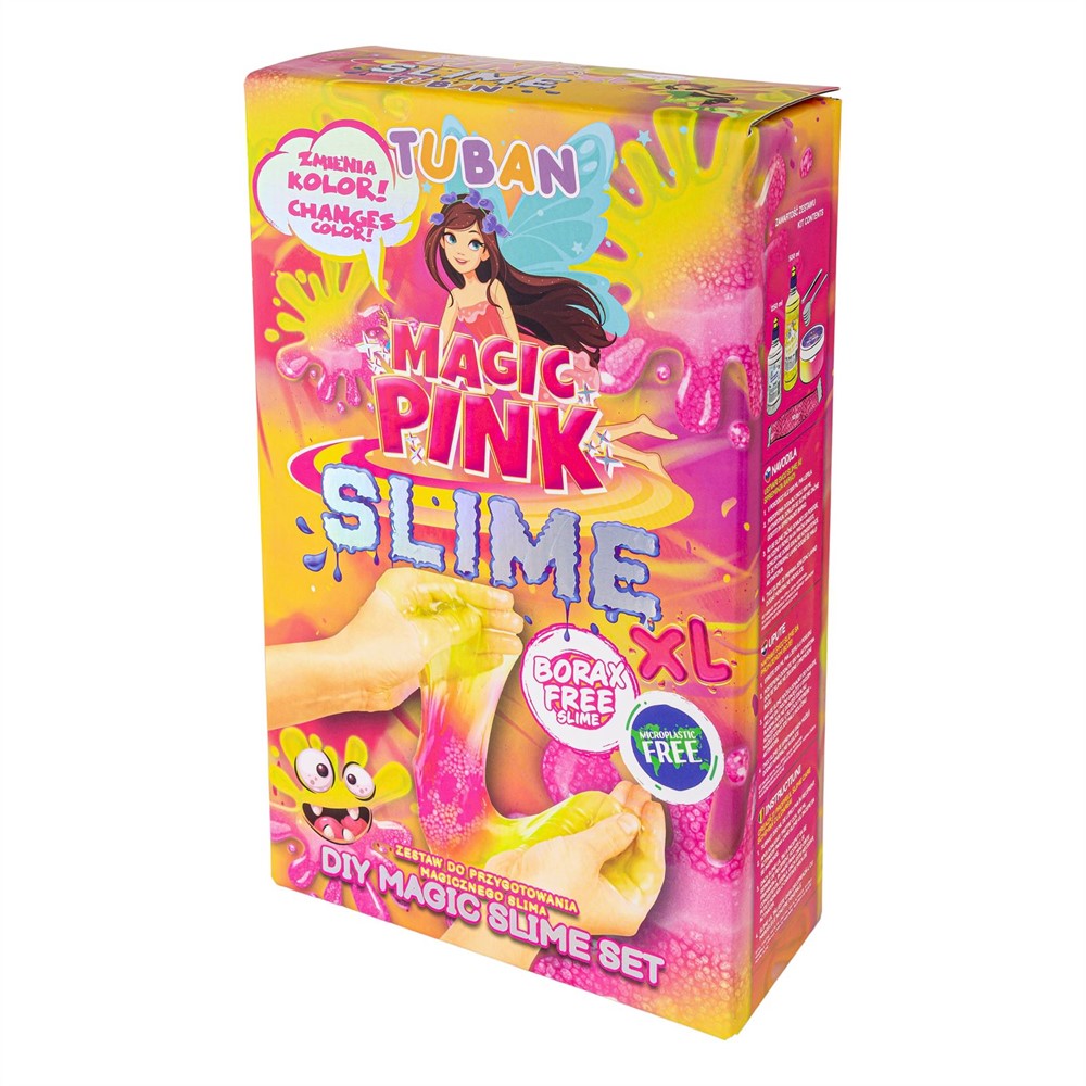 Tuban - Doe-het-zelf slijmset Magic Pink XL met kleurverandering