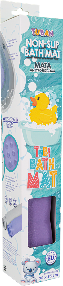 Tuban - Antislip badmat paars 35 x 70 cm
