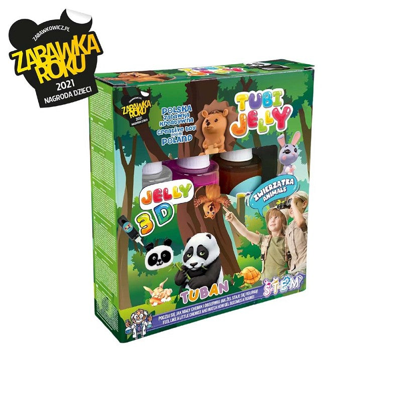 Tuban - Tubi jelly set 3 kleuren dieren