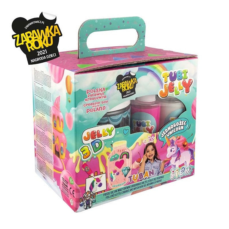 Tuban - Tubi jelly set 6 kleuren klein aquarium en eenhoorn