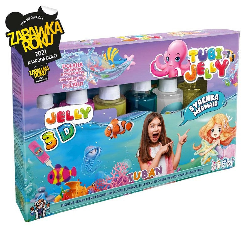 Tuban - Tubi jelly set 6 kleuren zeemeermin