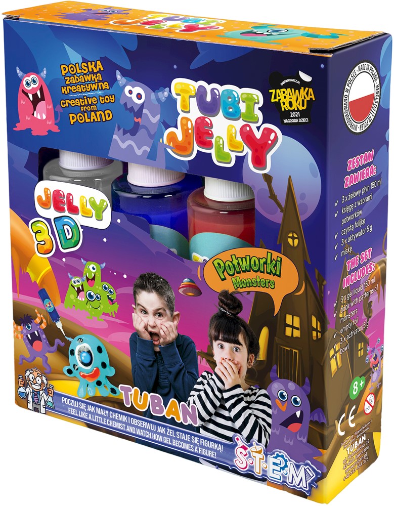 Tuban - Tubi Jelly Set met 3 Kleuren – Monsters