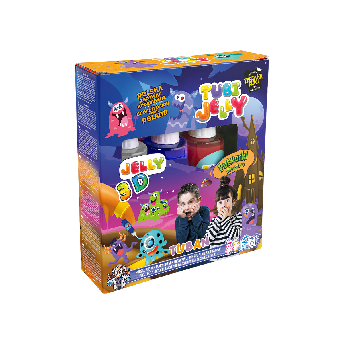 Tuban - Tubi Jelly Set met 3 Kleuren – Monsters